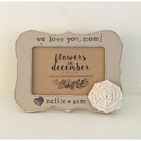 Personalisierter Muttertags-Bilderrahmen Handgemaltes Florales 10x15 von FlowersinDecemberDS