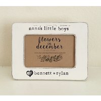 Personalisierter Nana-Bilderrahmen Handgestempeltes Oma-Geschenk, 4x6-Foto von FlowersinDecemberDS