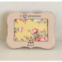 Personalisierter Oma Bilderrahmen Shabby Chic Floral 4x6 Photo von FlowersinDecemberDS