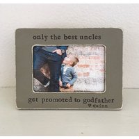 Personalisierter Paten-Bilderrahmen Onkel Geschenk, Hand Gestempelt 100x150 Rahmen Personalisierter Paten-Bilderrahmen Onkel Geschenk, Hand Gestempelt 100x150 Rahmen von FlowersinDecemberDS