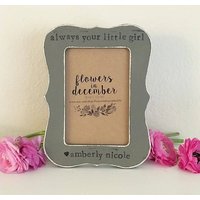 Vater Der Braut Bilderrahmen Hochzeitsgeschenk Für Eltern Immer Dein Kleines Mädchen Geschenk Papa Personalisierter - Blumen Im Dezember von FlowersinDecemberDS