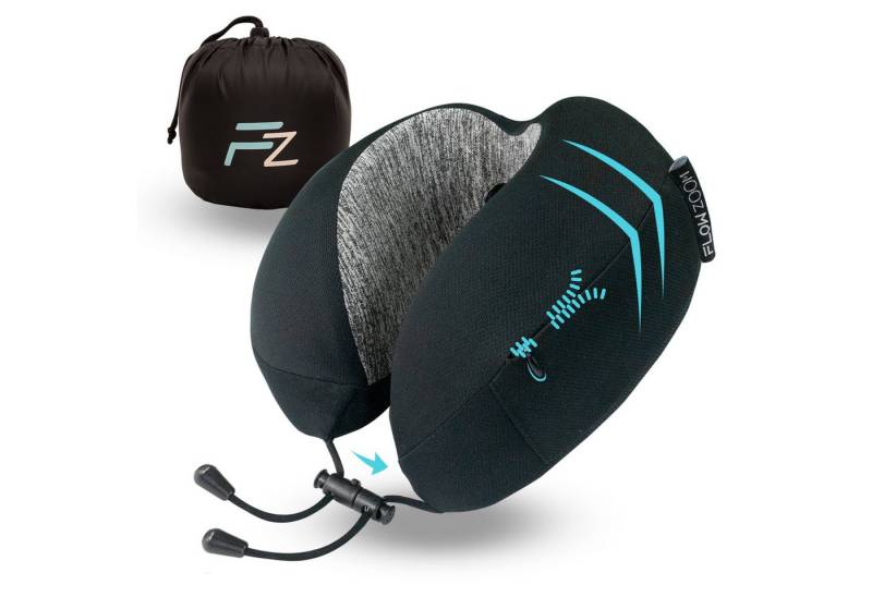 FLOWZOOM Nackenhörnchen DREAM - Nackenkissen Flugzeug - Reisekissen Memory-foam, Nackenkissen Reisen - Nackenhörnchen für Erwachsene - Memoryschaum FLOWZOOM Nackenhörnchen DREAM - Nackenkissen Flugzeug - Reisekissen Memory-foam, Nackenkissen Reisen - Nackenhörnchen für Erwachsene - Memoryschaum von Flowzoom