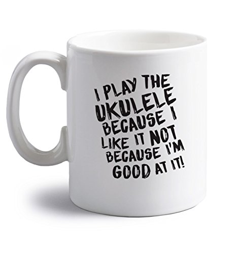 Devin Ich das Ukulele Spielen, Weil Ich es Wollen Nicht, Weil i 'm Good auf, | 11 oz Keramik Tasse von Flox Creative
