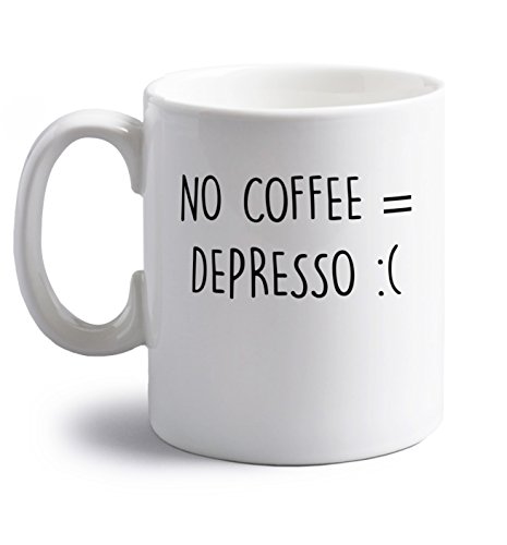 Devin No Coffee = Depresso 11 oz Keramik Tasse von Flox Creative