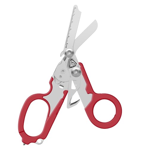 Emergency Shears mit Strap Cutter und Glass Breaker Faltbare Scherenzange aus Edelstahl, Outdoor Camping Rescue Scissors Tools Emergency Shears mit Strap Cutter und Glass Breaker Faltbare Scherenzange aus Edelstahl, Outdoor Camping Rescue Scissors Tools von Flrmingigigi