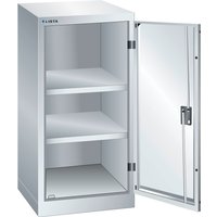 LISTA Beistellschrank, (BxTxH) 500x580x1000mm, 2 Verstellböden, lichtgrau, KEY Lock von Lista