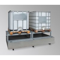 LaCont Auffangwanne, HxBxT 745 x 2.620 x 1.400 mm, Ü-Zeichen, feuerverzinkt von LaCont