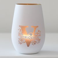 Sternenkind Windlicht/Gedenklicht Weiß Oder Schwarz Innen Gold Trauer Personalisiert Sternchen Name von Fluestermomente