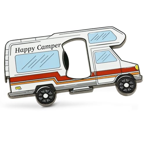 Fluffy Dreams Flaschenöffner Kühlschrankmagnet Camper Vanlife Wohnmobil, Retro Wohnmobil Form Bierflaschenöffner Camper Dekoration Outdoor-Freizeit Reise Travel Geschenk, Größe ca. 10x5,7cm von Fluffy Dreams