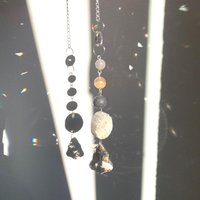 Suncatcher Fensterschmuck, Fensterschmuck Für Home Office, Good Wibes Energy Edelstein, Achat-Harmonie von FluffyRacoon