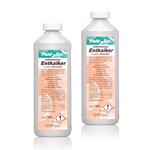 Fluid-Tec 2 x 1 Liter Universal Flüssig Entkalker für Kaffeevollautomaten Kaffeevollautomat Kaffee-Maschine Kaffeepadmaschine Wasserkocher Kalklöser Kalk-Reiniger Kalk-Entferner Fluid-Tec 2 x 1 Liter Universal Flüssig Entkalker für Kaffeevollautomaten Kaffeevollautomat Kaffee-Maschine Kaffeepadmaschine Wasserkocher Kalklöser Kalk-Reiniger Kalk-Entferner von Fluid-Tec