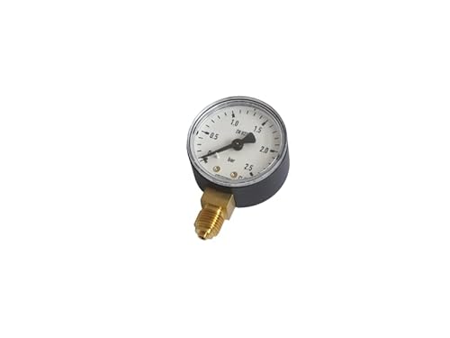 Manometer ¼' 0-2,5 bar mit Anschluss senkrecht, Druckmesser für D&W Kessel von Fluidra