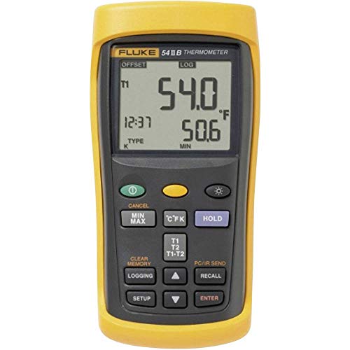 Fluke 53-2 50 B HZ Temperatur-Messgeraet -250 - +1767 °C Fuehler-Typ E, J, K, N, R, S, T von Fluke