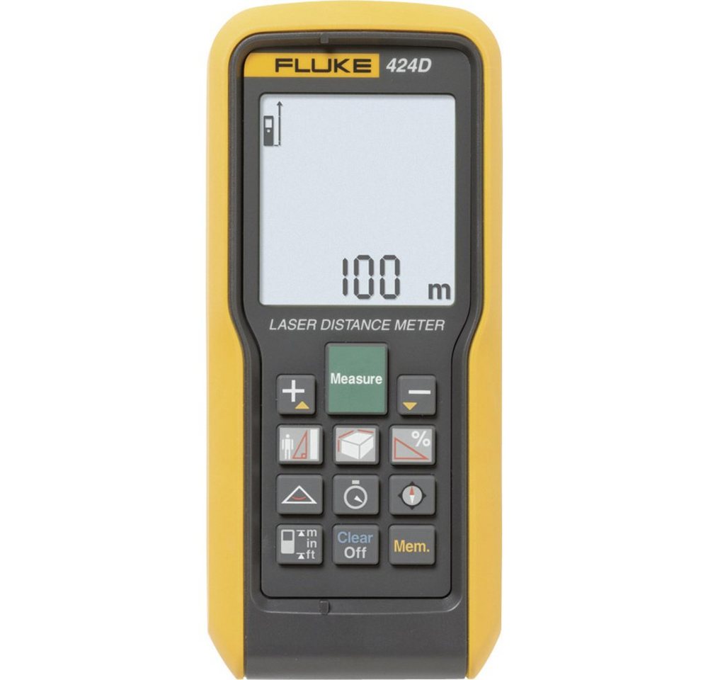 Fluke Entfernungsmesser Fluke 424D Laser-Entfernungsmesser Stativadapter 6.3 mm (1/4) 100 m, (424D) von Fluke