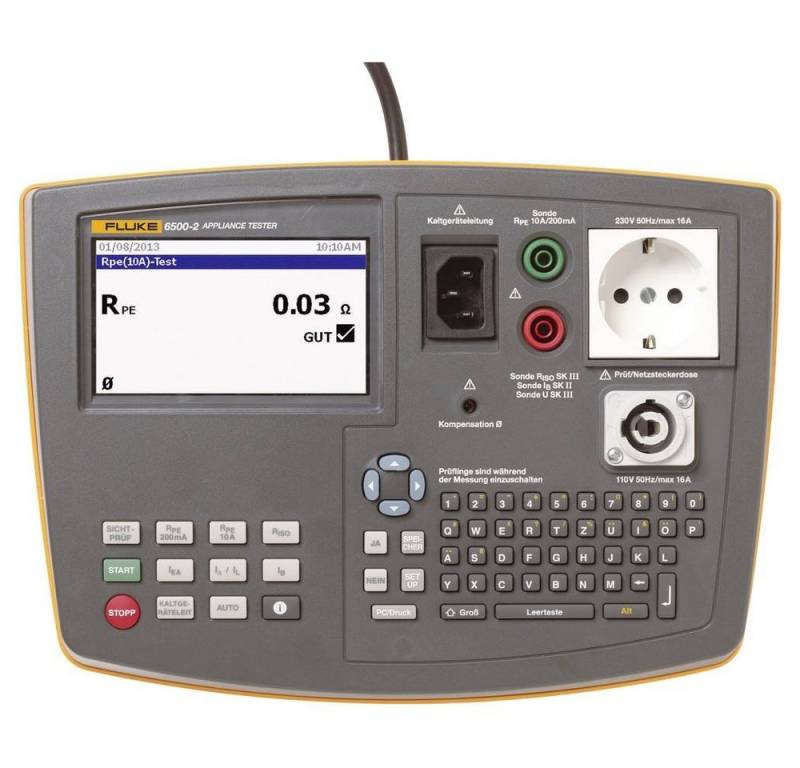 Fluke Multimeter tragbarer Gerätetester nach DIN VDE 0701-0702 von Fluke