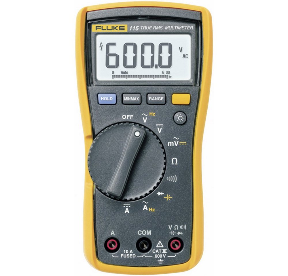 Fluke Spannungsprüfer Fluke 115 Hand-Multimeter digital CAT III 600 V Anzeige (Counts): 60, (115) von Fluke