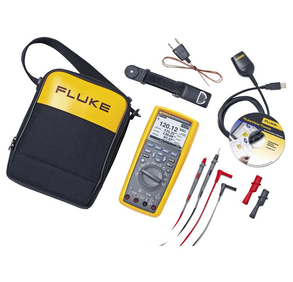 Fluke Spannungsprüfer Fluke 289/FVF/EUR Hand-Multimeter digital Grafik-Display, Datenlogger, (289/FVF/EUR) von Fluke