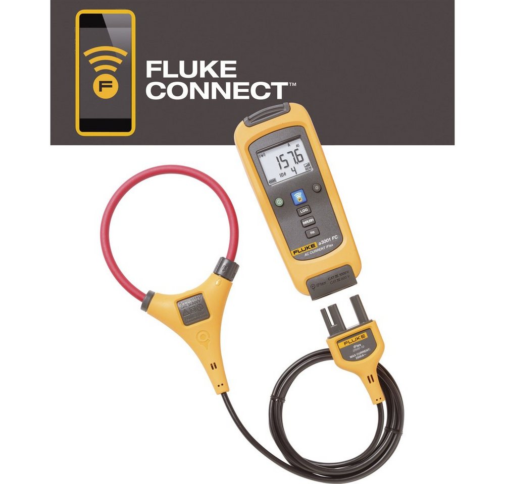 Fluke Spannungsprüfer Fluke FLK-a3001 FC iFlex Stromzange, Hand-Multimeter digital Datenlog, (FLK-a3001 FC iFlex) von Fluke