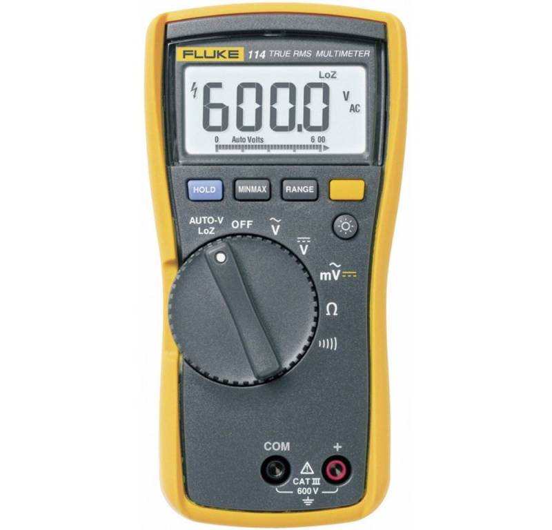 Fluke Spannungsprüfer Fluke 114 Hand-Multimeter digital CAT III 600 V Anzeige (Counts): 60, (114) von Fluke