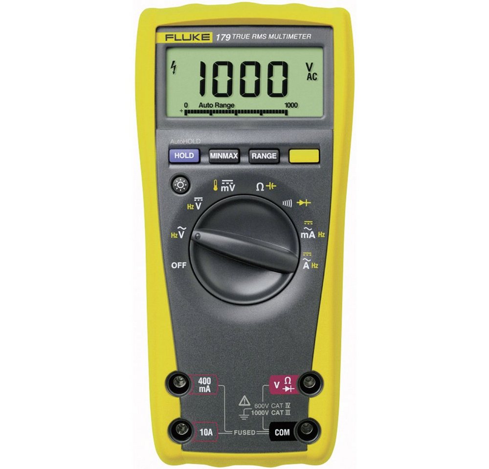 Fluke Spannungsprüfer Fluke 179 Hand-Multimeter digital CAT III 1000 V, CAT IV 600 V Anzei, (179) von Fluke