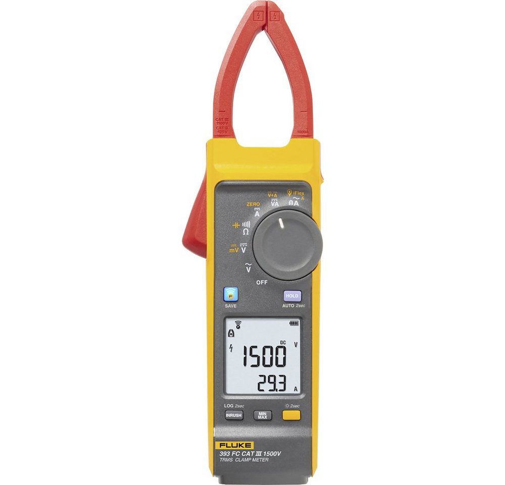 Fluke Spannungsprüfer Fluke 393 FC iFlex Stromzange digital CAT III 1500 V, (393 FC iFlex) von Fluke