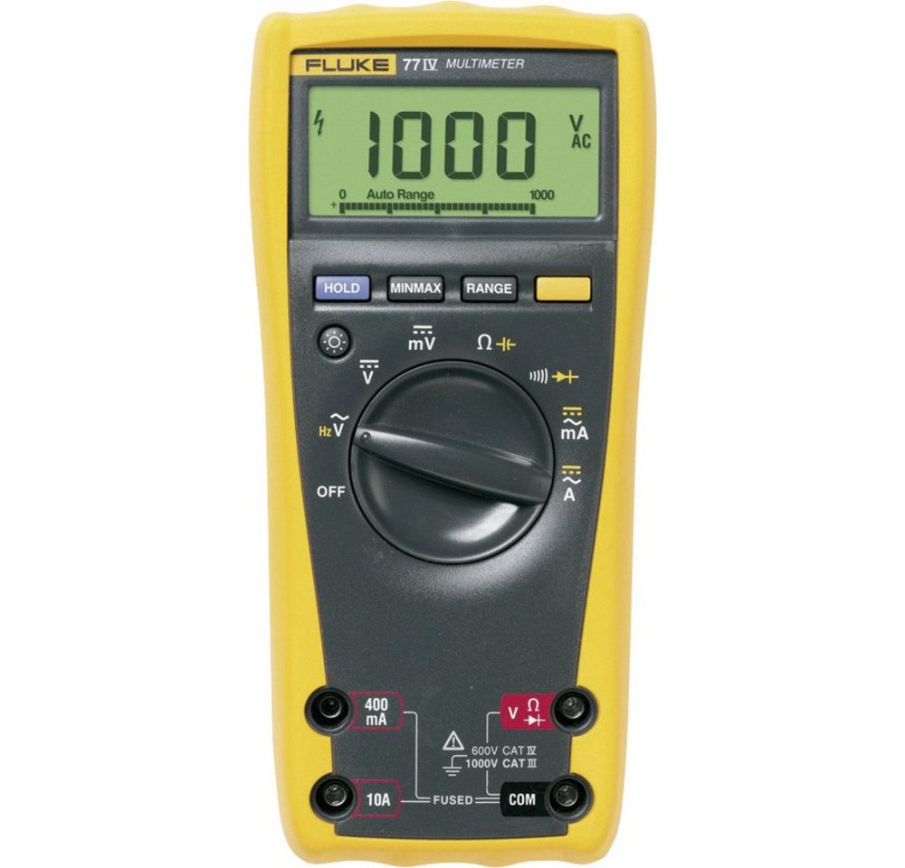 Fluke Spannungsprüfer Fluke 77-4/EUR Hand-Multimeter digital CAT III 1000 V, CAT IV 600 V, (77-4/EUR) von Fluke