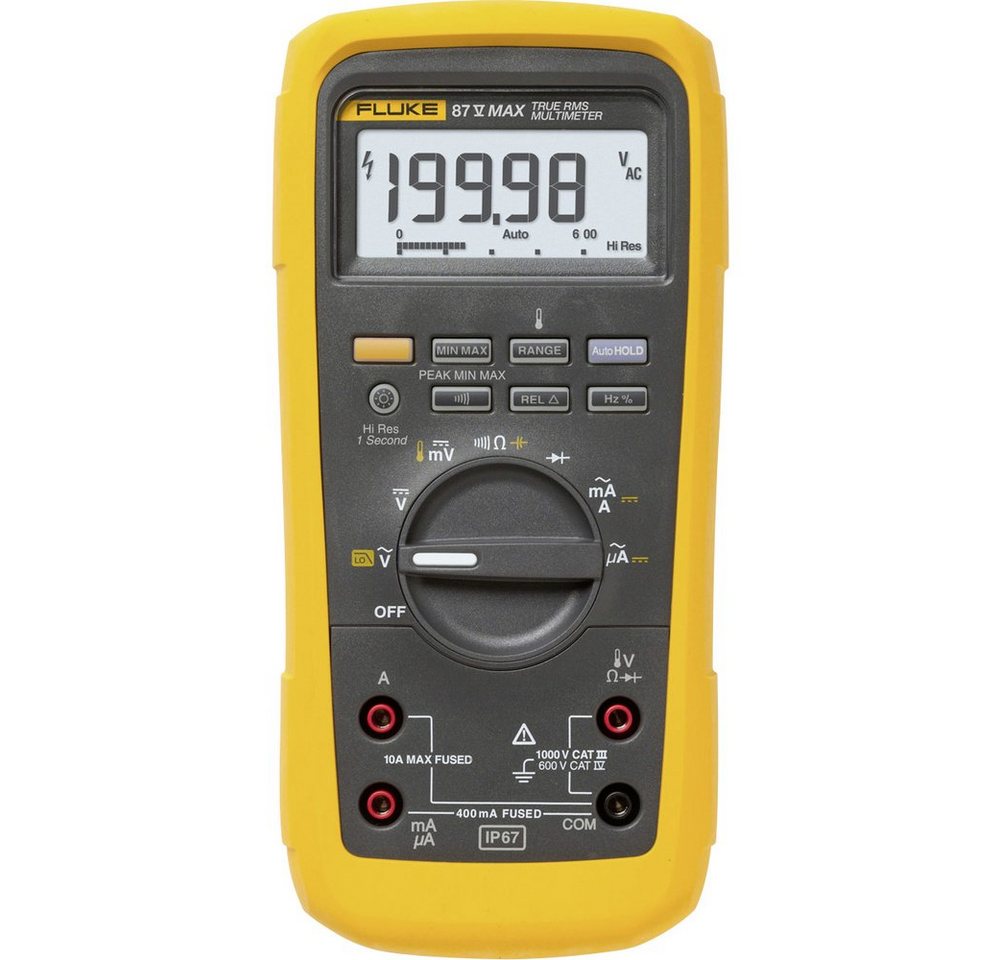 Fluke Spannungsprüfer Fluke 87V-MAX Hand-Multimeter digital CAT III 1000 V, CAT IV 600 V, (87V-MAX) von Fluke