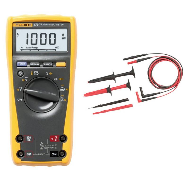 Fluke Spannungsprüfer Fluke FLK-179/TL-223 Hand-Multimeter digital CAT III 1000 V, CAT IV, (FLK-179/TL-223) von Fluke
