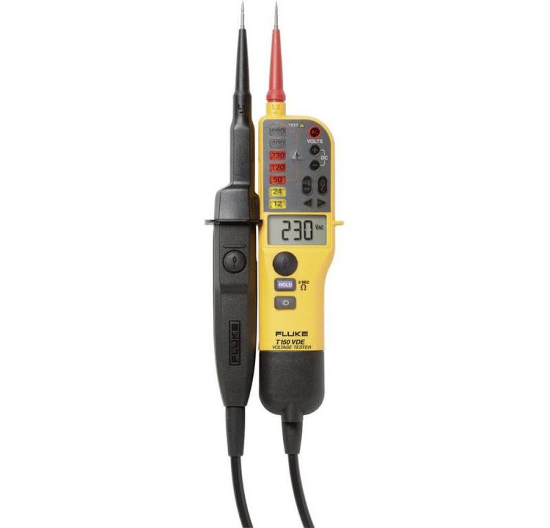 Fluke Spannungsprüfer Fluke T150/VDE Zweipoliger Spannungsprüfer kalibriert (ISO) CAT III 69, (T150/VDE) von Fluke