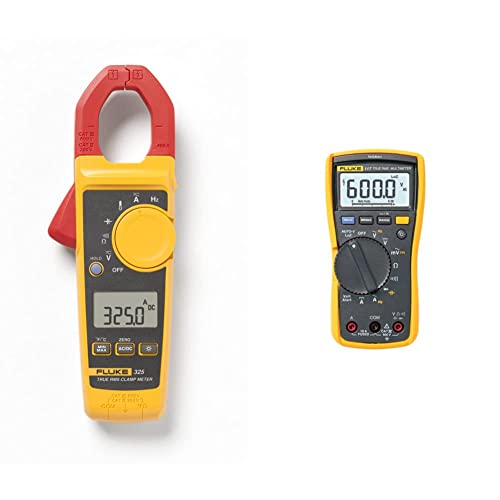 Fluke Strommesszange, 1 Stück, 325 & 117 Digitaler Multimeter, LCD, 6000 Ziffern CAT III 600 V von Fluke