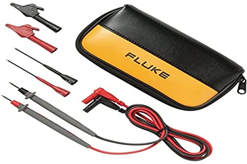 Fluke TL80A-1 Sicherheits-Messleitungs-Set [Lamellenstecker 4mm - Prüfspitze] 1.5m Schwarz, Rot von Fluke