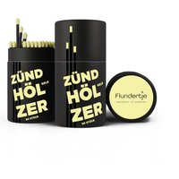 Flundertje Lange Streichhölzer, Große/Farbige Designer-Zündhölzer, Perfekt Neben Dem Kamin, Der Kerze Und Als Geschenk Gelb von Flundertje