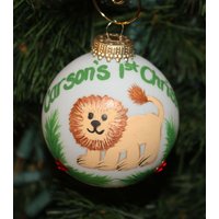 Personalisierte Löwenverzierung Handgemaltes Andenken von FlutterbyConnections