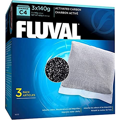 Fluval C4 Aktivkohlepatrone, 420g, 3er Pack von Fluval