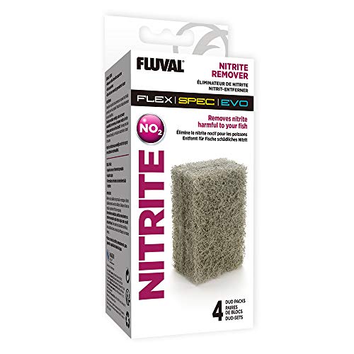 Fluval Nitrat Entferner, Filtereinsatz für die Fluval Flex und Spec Aquarien, 4er Pack von Fluval