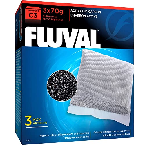 Fluval C3 Aktivkohlepatrone, 210g, 3er Pack von Fluval