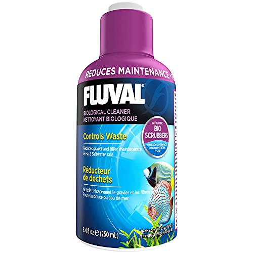 Fluval biologischer Aquarienreiniger, kontrolliert Abfallstoffe, verringert den Wartungsaufwand an Kies und Filter, für Süß- und Meerwasseraquarien geeignet, 250ml, 20 Stück (1er Pack) von Fluval