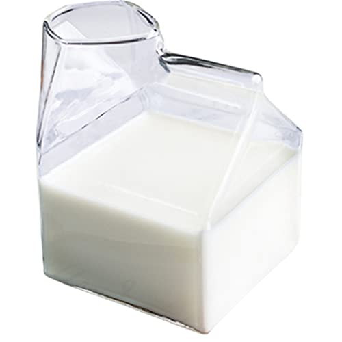 350 Ml Milchgläser Box Glasfächer Tasse Kaffeetassen Handgefertigt Gesunde Getränke Becher Tassen Transparente Getränkemilchbecher Für Kleinkinder Kinder Erwachsene von Fluxioxtna