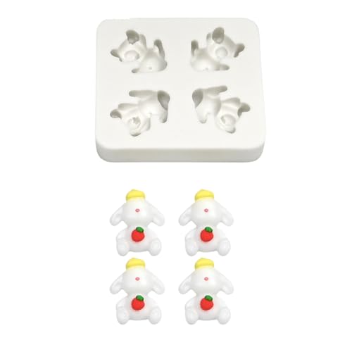 3D Erdbeerkaninchen Silikonformen Zum Backen Von Mousses Kuchen Und Schokoladendessert Mit 4 Hohlraumdesigns 3D Erdbeerkaninchen Silikonformen Zum Backen Von Mousses Kuchen Und Schokoladendessert Mit 4 Hohlraumdesigns von Fluxioxtna