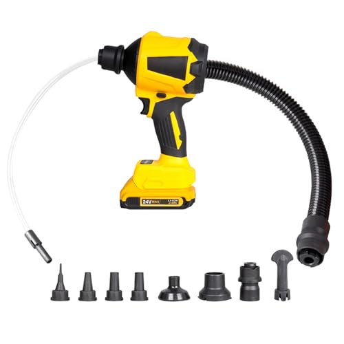 450W Kabelloser Staubgebläse 21000 U/Min Bürstenloser Motoroption Luftgebläse Enthält Verschiedene Düsen Und Zwei Rohrsysteme 450W Kabelloser Staubgebläse 21000 U/Min Bürstenloser Motoroption Luftgebläse Enthält Verschiedene Düsen Und Zwei Rohrsysteme von Fluxioxtna