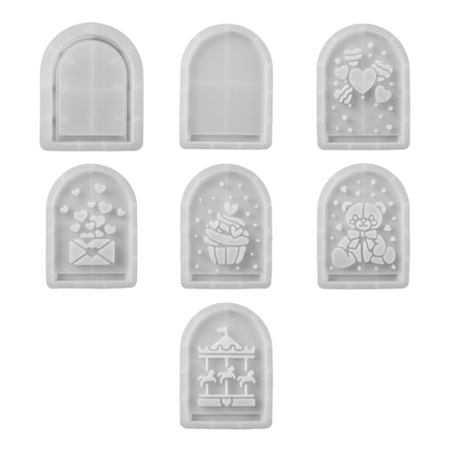 7 Pieces Robuste Silhouetten Lichtdekoration Silikonform Set Für Handwerk Einzigartiger Ornamente Und Kerzenhalter von Fluxioxtna