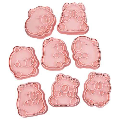 8pcs Capybaras Cookie Schimmel Keks Embosser Stempel Für Hochzeitsfeiern Plastikkuchen Dekoration Werkzeug Backvorräte von Fluxioxtna