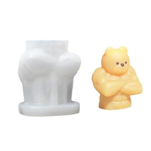 Bären Silikonform Für Handgefertigte Kerzen Und Geschenke Hochzeitsdekoration Schimmel Für Handwerksbegeisterte Schmuck Werkzeug Einfache Release Formen von Fluxioxtna