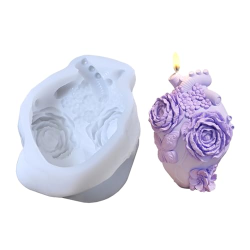Blumenherz Kerze Schimmel Silikonform Oramentseife Gusspflaster Handwerk Blumenherz Kerze Schimmel Silikonform Oramentseife Gusspflaster Handwerk von Fluxioxtna