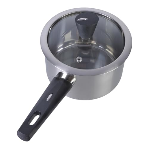 Edelstahl Kleine Milchtöpfe Küchensocker Mit Ergonomischem Holzgriff Praktischer Topf Für Kochbegeisterte von Fluxioxtna