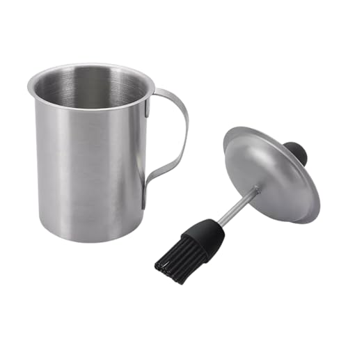 Edelstahl Sauceflasche Und Silikon Basting Pinsel Set Haushaltsgrillwerkzeug Spender Für Grillöl Zum Grillen von Fluxioxtna