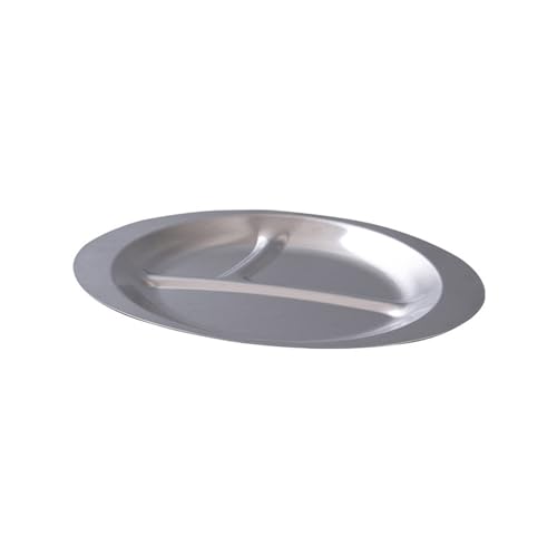 Edelstahl Stähle Dessert Vorspeiseplatte Portion Control Plate Stapelbares Frühstück Küchentasche Für Erwachsene Kinder von Fluxioxtna