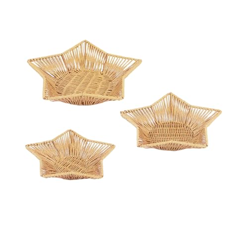 Elegantes Rattan Brot Servingkorb Zartes Rechteckiges Tablett Für Küchenpicknicks Und Esszimmer Dekore von Fluxioxtna