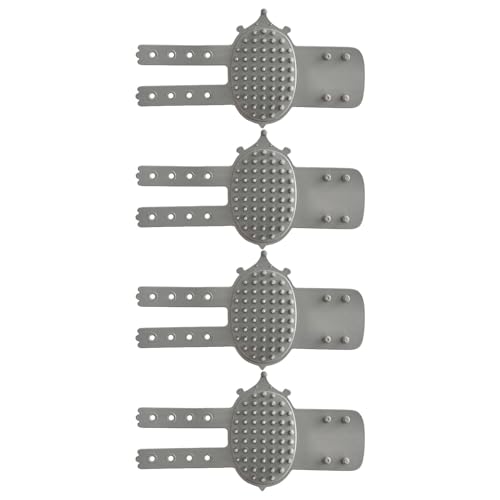 Fluxioxtna 4pc Silicon Massage Pinsel Set Einstellbare Möbel Mount Pet Päcktrarbeschule Haarsammler Katzen Café Pflegestation Set von Fluxioxtna