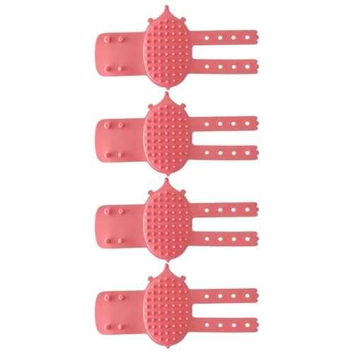 Fluxioxtna 4pc Silicon Massage Pinsel Set Einstellbare Möbel Mount Pet Päcktrarbeschule Haarsammler Katzen Café Pflegestation Set von Fluxioxtna